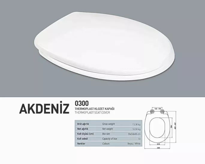 Nkp Akdeniz Thermoplast Klozet Kapağı 0300